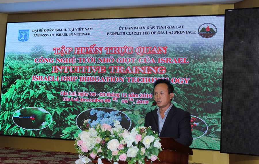 Ông Đoàn Ngọc Có-Phó Giám đốc Sở Nông nghiệp và PTNT Gia Lai phát biểu khai mạc. Ảnh: N.D  Ông Đoàn Ngọc Có- Phó giám đốc Sở Nông nghiệp và PTNT Gia Lai phát biểu khai mạc. Ảnh: N.D