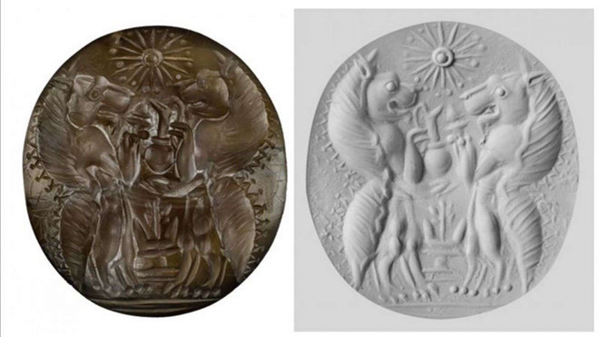 Các hiện vật được phát hiện tại ngôi mộ cổ- Ảnh: Đại học Cincinnati Các hiện vật được phát hiện tại ngôi mộ cổ- Ảnh: Đại học Cincinnati