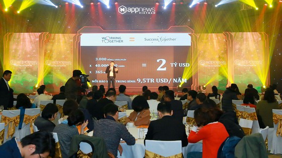 Quang cảnh buổi ra mắt của Appnews Việt Nam