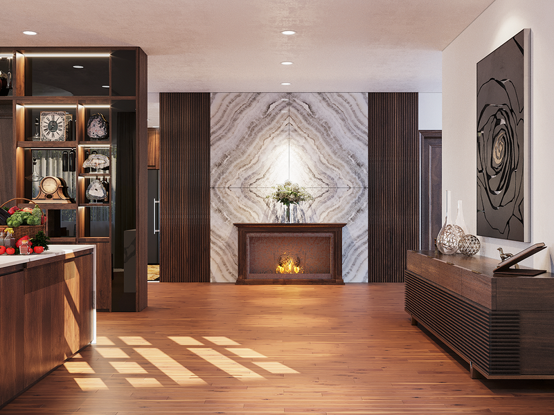 Ngay từ khu vực sảnh chờ khách đã cảm thấy độ sang trọng và chịu chi của gia chủ.