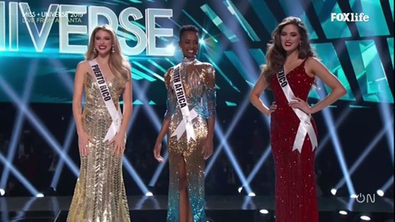  Top 3 thí sinh xuất sắc nhất cuộc thi: Puerto Rico, Nam Phi và Mexico