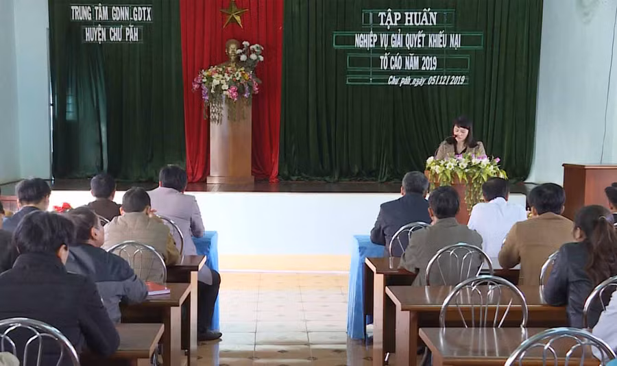 Quang cảnh lớp tập huấn. Ảnh: Hà Phương