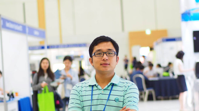 Chử Lương Luân mong muốn đóng góp cho các hoạt động nghiên cứu khoa học của sinh viên VN tại Hàn Quốc- Ảnh: NVCC