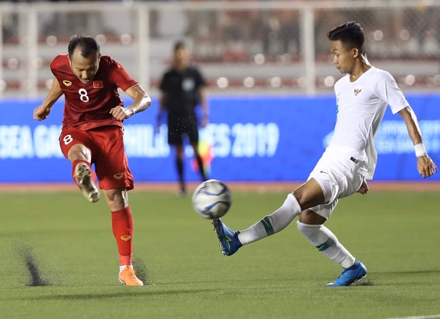  Trọng Hoàng đã thể hiện được kinh nghiệm ở những trận đấu đã qua. Ảnh: D.P