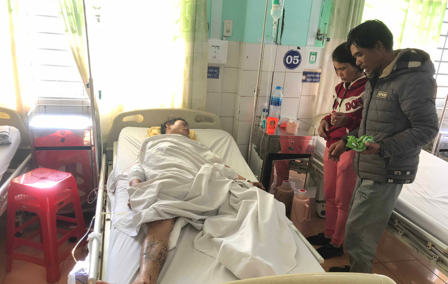 Anh Thanh hiện đã qua cơn nguy kịch. Ảnh: Văn Ngọc 