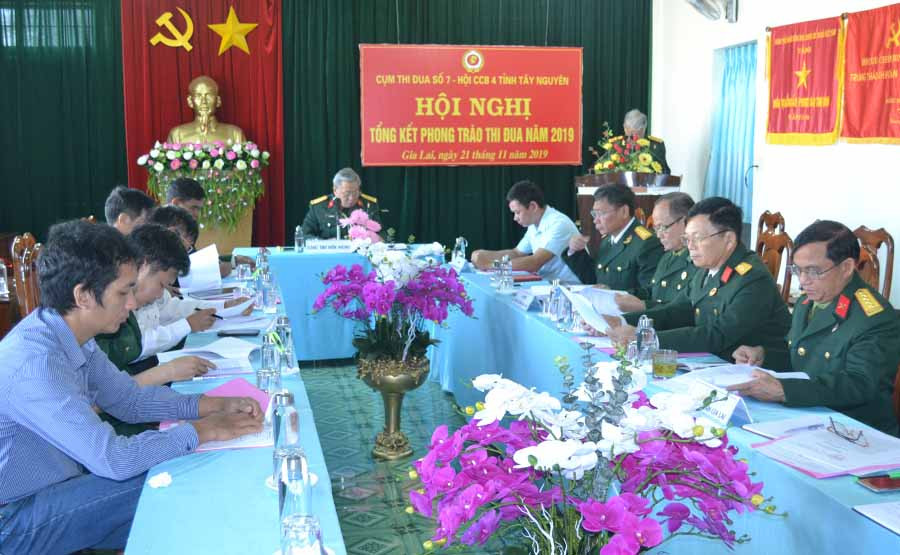  Hội nghị tổng kết công tác thi đua năm 2019 của Hội CCB các tỉnh Tây Nguyên. Ảnh: H.C