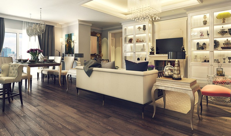 Vẫn là kiểu sắp xếp bàn ăn liền kề với phòng khách, nhưng khi đi cùng bức tường trang trí cầu kỳ, sẽ tạo cảm giác mới lạ cho khách tham quan. Vẫn là kiểu sắp xếp bàn ăn liền kề với phòng khách, nhưng khi đi cùng bức tường trang trí cầu kỳ, sẽ tạo cảm giác mới lạ cho khách tham quan.