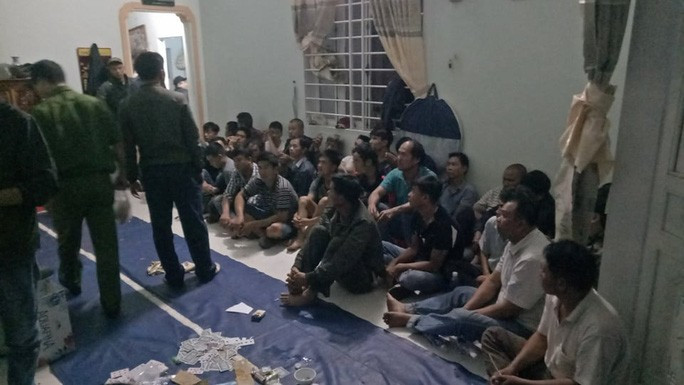 Các con bạc bị bắt giữ