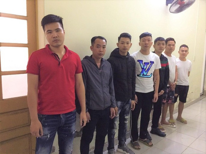  7 đối tượng tại cơ quan công an