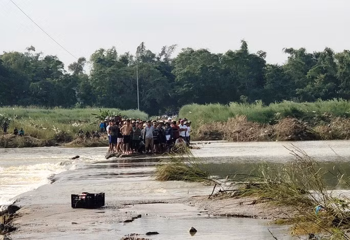  Vị trí xảy ra vụ đuối nước. Ảnh: T.Trực