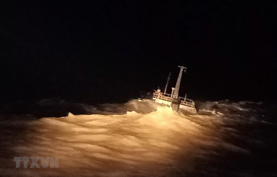 Tàu Đại Hải Phát 17 vào tối 20/11. (Ảnh: Huỳnh Ngọc Sơn - TTXVN) Tàu Đại Hải Phát 17 vào tối 20/11. (Ảnh: Huỳnh Ngọc Sơn - TTXVN)