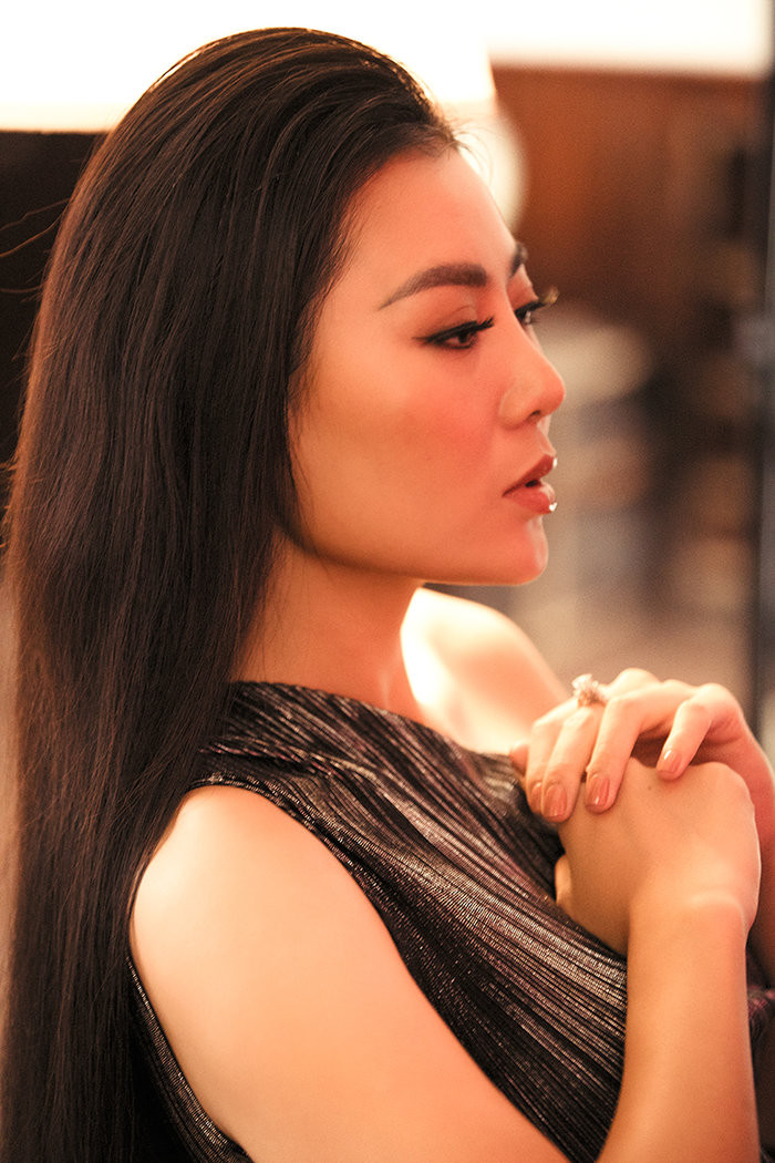 Vì đi diễn và đóng phim nên Thanh Hương có chế độ chăm sóc da cẩn thận