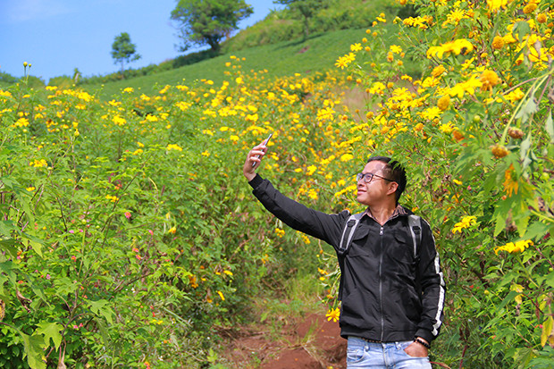 Nếu đặt chân đến Gia Lai, du khách nên đến núi lửa Chưa Đăng Ya để tận hưởng vẻ đẹp thiên nhiên xanh mát, không khí trong lành, chụp ảnh bên những đồi hoa dã quỳ và tìm hiểu về cuộc sống người dân bản địa đầy thú vị. Núi lửa Chư Đăng Ya chắc chắn sẽ mang đến cho du khách những trải nghiệm khó nơi nào có được. Ảnh: Văn Hà. Nếu đặt chân đến Gia Lai, du khách nên đến núi lửa Chưa Đăng Ya để tận hưởng vẻ đẹp thiên nhiên xanh mát, không khí trong lành, chụp ảnh bên những đồi hoa dã quỳ và tìm hiểu về cuộc sống người dân bản địa đầy thú vị. Núi lửa Chư Đăng Ya chắc chắn sẽ mang đến cho du khách những trải nghiệm khó nơi nào có được. Ảnh: Văn Hà.