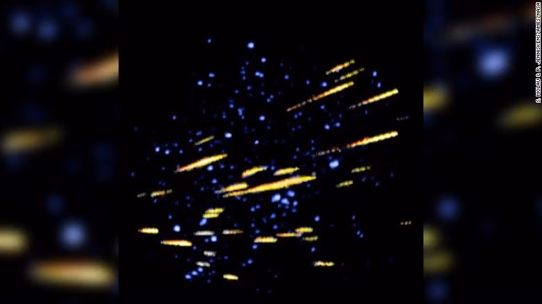  Trận sao băng lớn với khoảng 400 sao băng xuất hiện mỗi giờ vào năm 1995. Ảnh: CNN