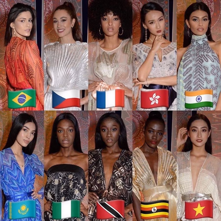 Top 10 phần thi “Top Model” được Miss World 2019 công bố. Ảnh: FP.