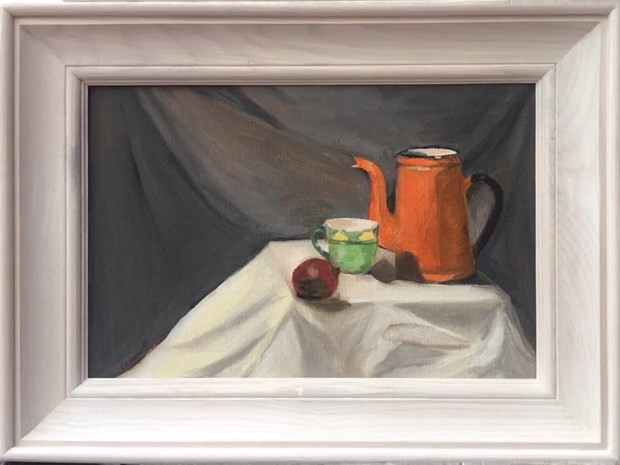 Ngôn ngữ biểu đạt ngoài hình thức các con chữ ra còn có những hình thức khác, trong đó có hội họa. (Ảnh:Quỳnh An/Vietnam+)