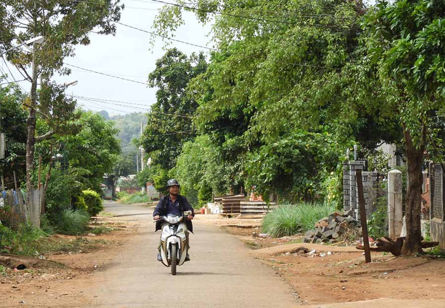Quang cảnh làng Chuét 1 (phường Thắng Lợi, TP. Pleiku) . Ảnh: Thanh Nhật
