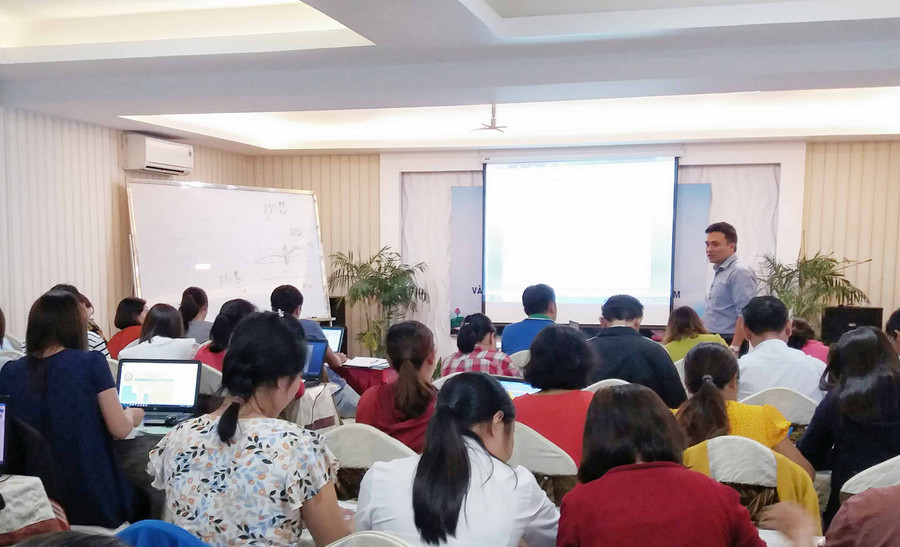 Lớp tập huấn có 47 học viên tham gia. Ảnh: Như Nguyện