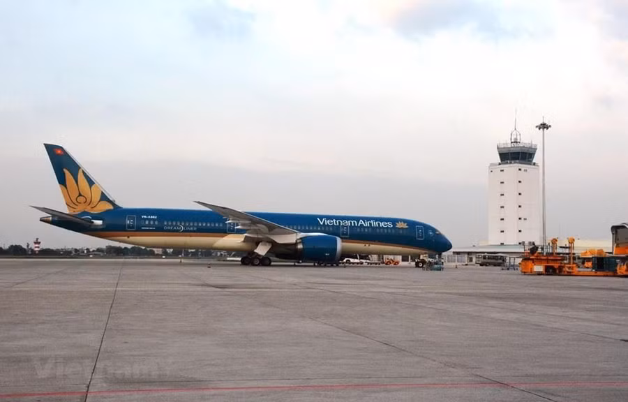  Máy bay của hãng hàng không Vietnam Airlines. (Ảnh: Việt Hùng/Vietnam+)
