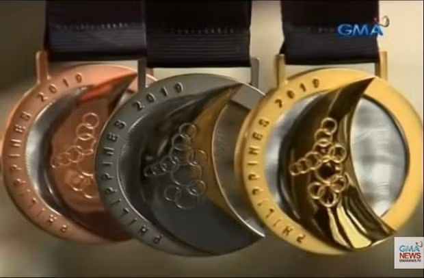  Các mẫu Huy chương dành cho SEA Games 30. (Nguồn: GMA)