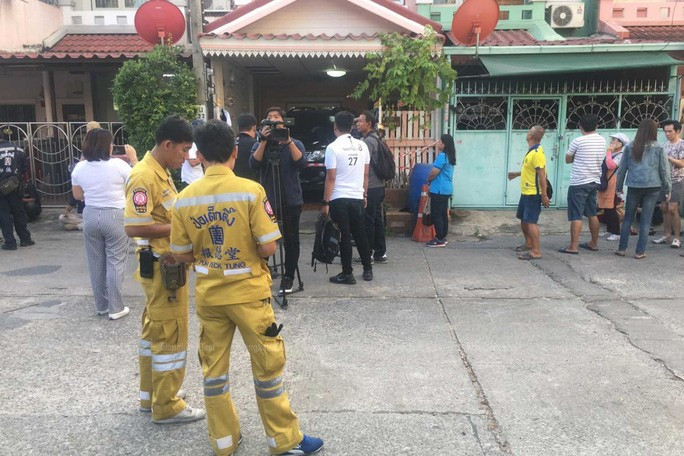Ngôi nhà hiện trường, nơi phát hiện thi thể nạn nhân trong tủ lạnh. Ảnh: Bangkok Post Ngôi nhà hiện trường, nơi phát hiện thi thể nạn nhân trong tủ lạnh. Ảnh: Bangkok Post
