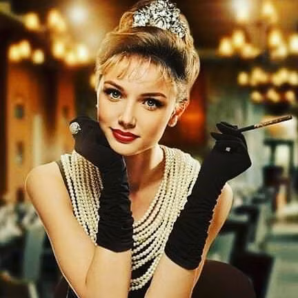 Anna Baksheeva đẹp sắc sảo với phong cách chụp ảnh như minh tinh Audrey Hepburn Ảnh: Instagram NV