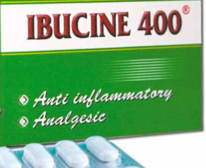 Thuốc Ibucine 400 bị đình chỉ lưu hành và thu hồi vì không đạt tiêu chuẩn chất lượng, vi phạm mức độ 3. Ảnh: Như Ý