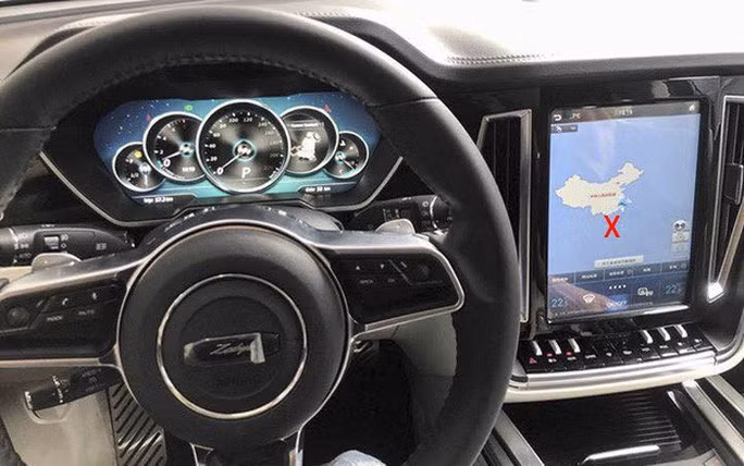 Hình ảnh xe Trung Quốc có bản đồ 