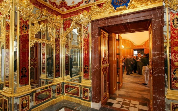 Bảo tàng Green Vault tại Cung điện Hoàng gia ở thành phố Dresden. (Nguồn: EPA-EFE)  Bảo tàng Green Vault tại Cung điện Hoàng gia ở thành phố Dresden. (Nguồn: EPA-EFE)