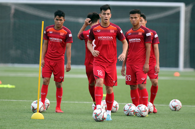  Tiền đạo Tiến Linh tiếp tục được HLV Park Hang-seo tin tưởng gọi lên tập trung tuyển Việt Nam trước thềm trận gặp UAE - Ảnh: Ngọc Linh