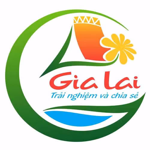 Logo và slogan chính thức của Du lịch Gia Lai. Ảnh: Hoàng Ngọc