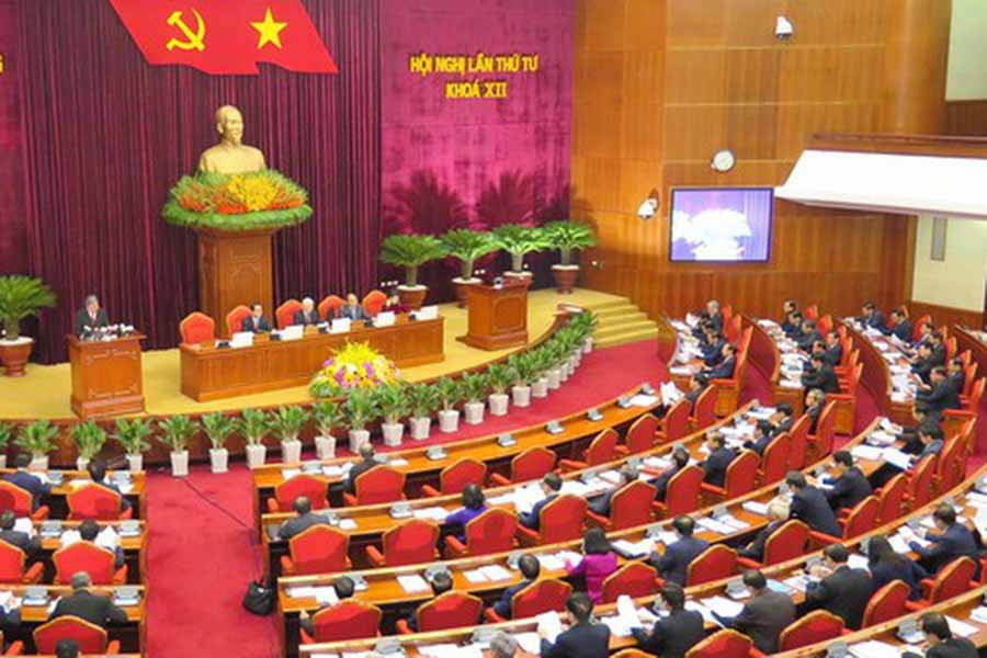 Quang cảnh hội nghị lần thứ tư Ban Chấp hành Trung ương Đảng khóa XII. Ảnh: internet