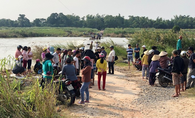 Bến đò qua thôn Ân Phú, nơi xảy ra vụ đuối nước. Ảnh: T.Trực