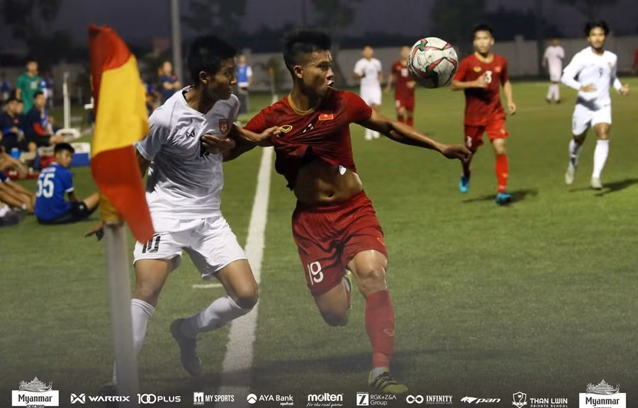  U22 Việt Nam hoà 2-2 U22 Myanmar ở trận đấu giao hữu trước thềm SEA Games 30. (Ảnh: MFF)