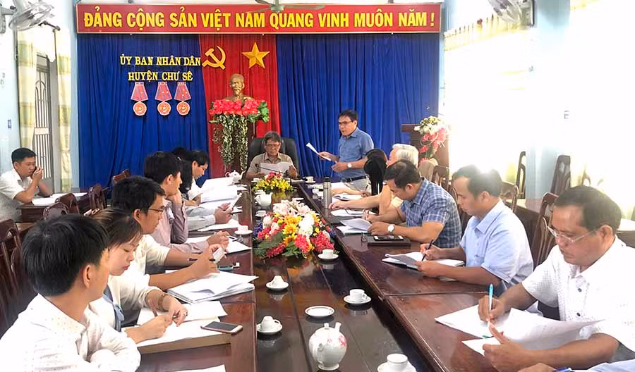 Quang cảnh buổi làm việc. Ảnh: Ngọc Thu