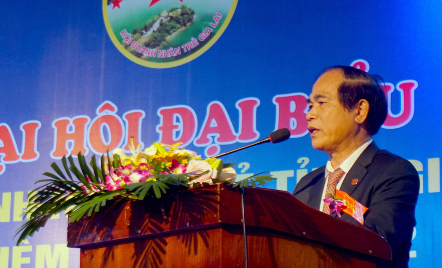 Đồng chí Võ Ngọc Thành phát biểu tại Đại hội DNT. Ảnh: Hà Duy