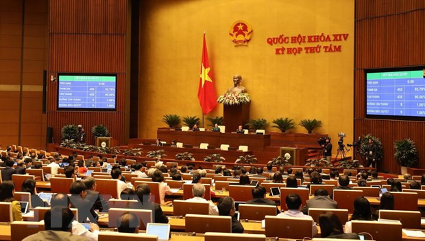 Quốc hội biểu quyết thông qua Bộ luật Lao động (sửa đổi). (Ảnh: Lâm Khánh/TTXVN) Quốc hội biểu quyết thông qua Bộ luật Lao động (sửa đổi). (Ảnh: Lâm Khánh/TTXVN)