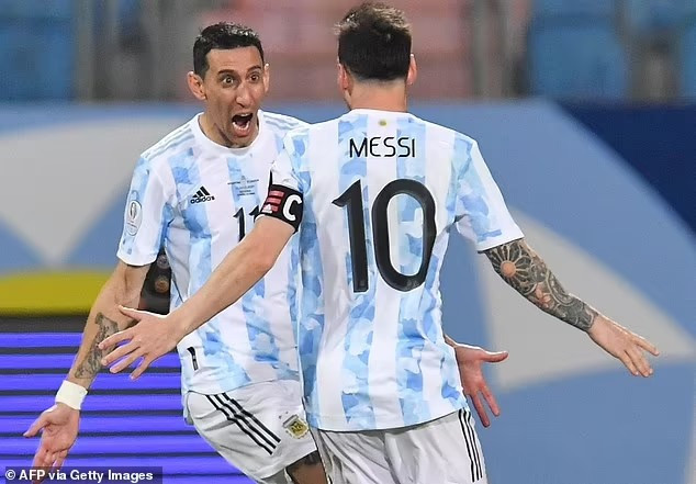 Di Maria tiếp tục sát cánh cùng Messi tại World Cup 2022. Ảnh: AFP