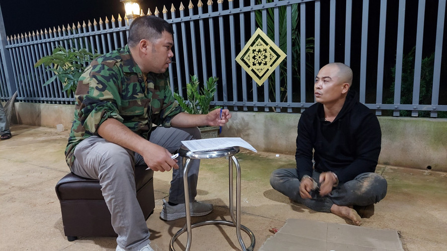 Phạm Anh Tịnh thời điểm bị bắt giữ. Ảnh công an cung cấp