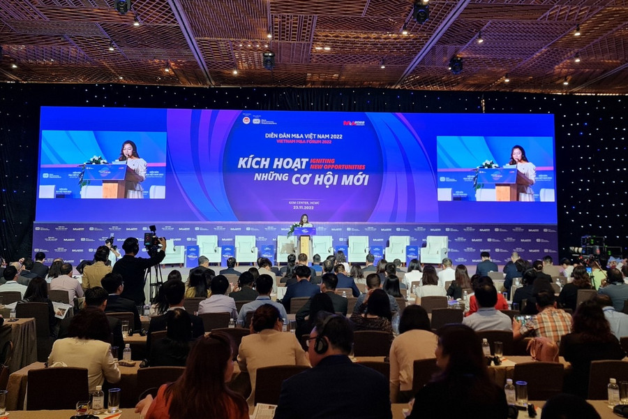  Diễn đàn M&A 2022 diễn ra tại TP.HCM ngày 23.11. Ảnh: CTV