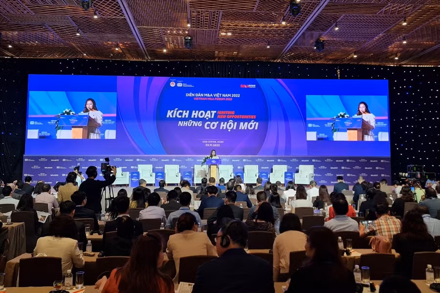  Diễn đàn M&A 2022 diễn ra tại TP.HCM ngày 23.11. Ảnh: CTV