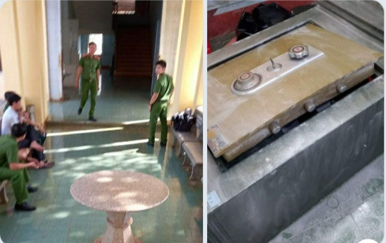 Trụ sở UBND huyện Chư Sê bị kẻ gian đột nhập phá két sắt trộm hơn 100 triệu đồng. Ảnh: Lê Anh