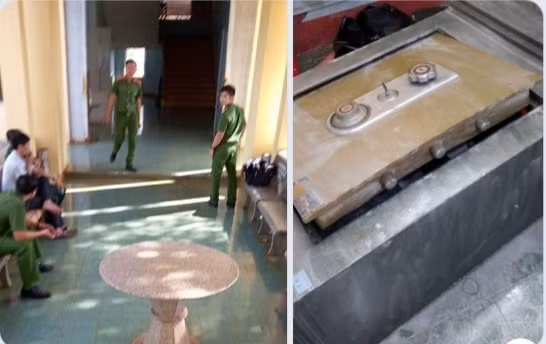 Trụ sở UBND huyện Chư Sê bị kẻ gian đột nhập phá két sắt trộm hơn 100 triệu đồng. Ảnh: Lê Anh