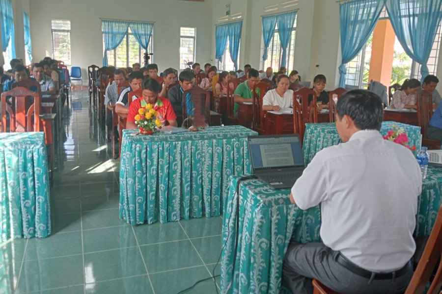 Quang cảnh hội nghị tập huấn. Ảnh: Văn Chi
