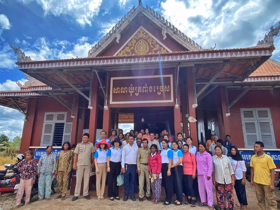 Chuyến thăm và làm việc của Hội LHPN tỉnh là hoạt động đối ngoại ý nghĩa góp phần tăng cường tình đoàn kết hữu nghị của phụ nữ 2 nước Việt Nam-Campuchia. Ảnh: Minh Châu Ảnh Minh Châu