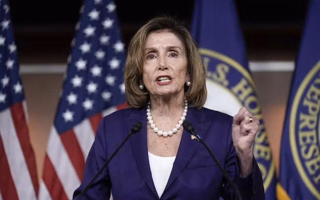 Chủ tịch Hạ viện Mỹ Nancy Pelosi. Ảnh: AP