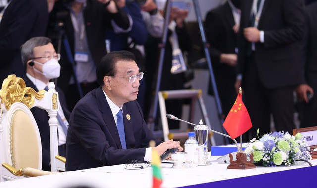 Thủ tướng Trung Quốc Lý Khắc Cường tái khẳng định tôn trọng vai trò trung tâm của ASEAN trong cấu trúc khu vực. Ảnh: VGP Thủ tướng Trung Quốc Lý Khắc Cường tái khẳng định tôn trọng vai trò trung tâm của ASEAN trong cấu trúc khu vực. Ảnh: VGP