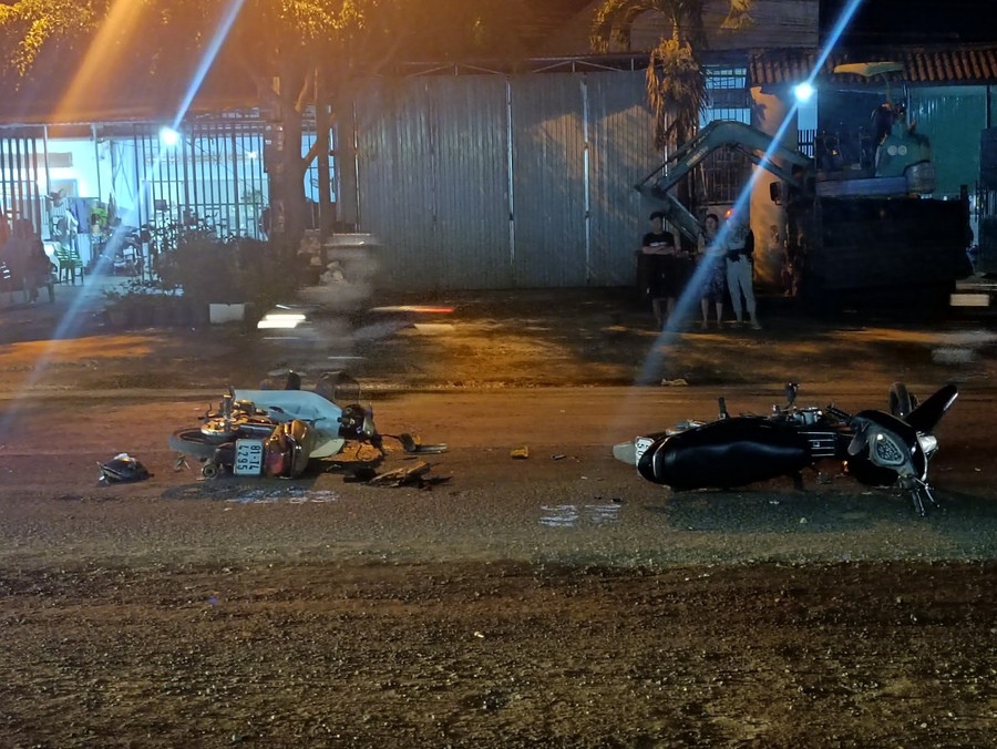 Hiện trường vụ tai nạn. Ảnh: R'Ô PRIN