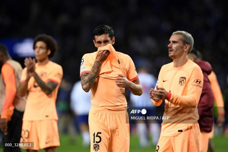 Atletico Madrid ngậm ngùi rời giải. Ảnh: AFP
