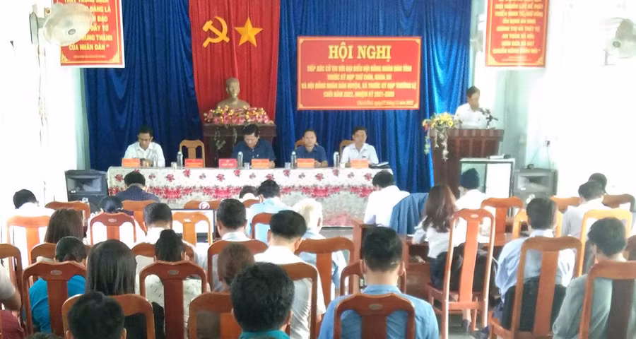  Quang cảnh buổi tiếp xúc. Ảnh: Hoa Mai